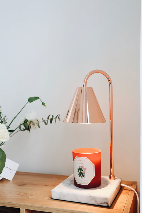 Rosegold White Marble Candle Warmer 玫瑰金白色雲石蠟燭燈 / Cloud /