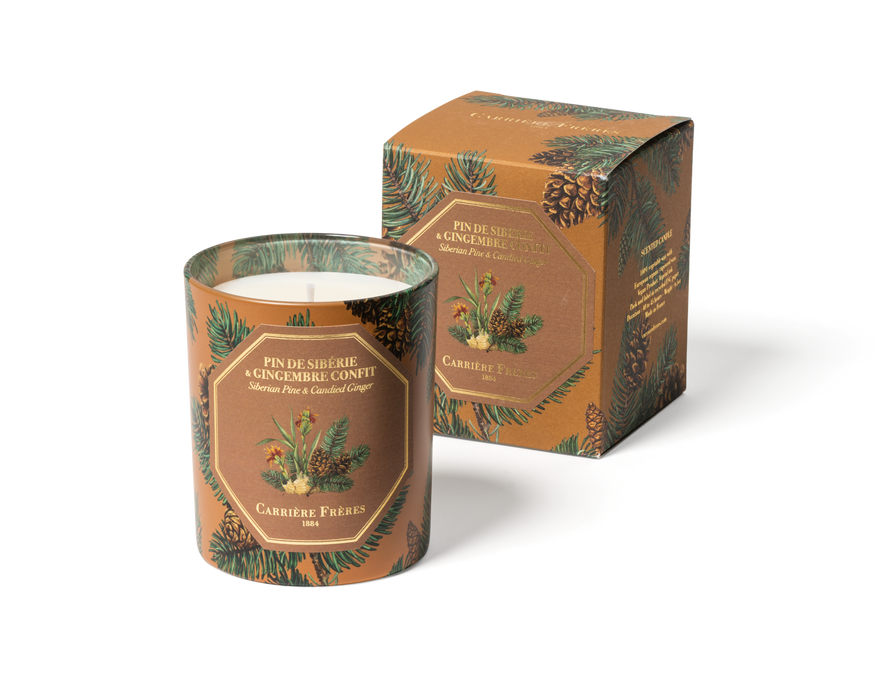 HOLIDAY Siberian Pine & Candied Ginger - Carrière Frères Scented Candle 185g