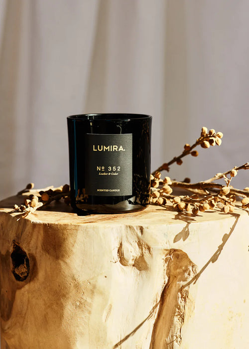 No.352 Leather & Cedar - LUMIRA Scented Candle 300g