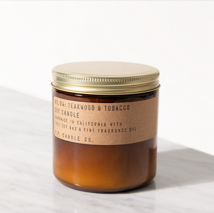 No.04 Teakwood & Tobacco - P.F. Candle Co. Scented Candle